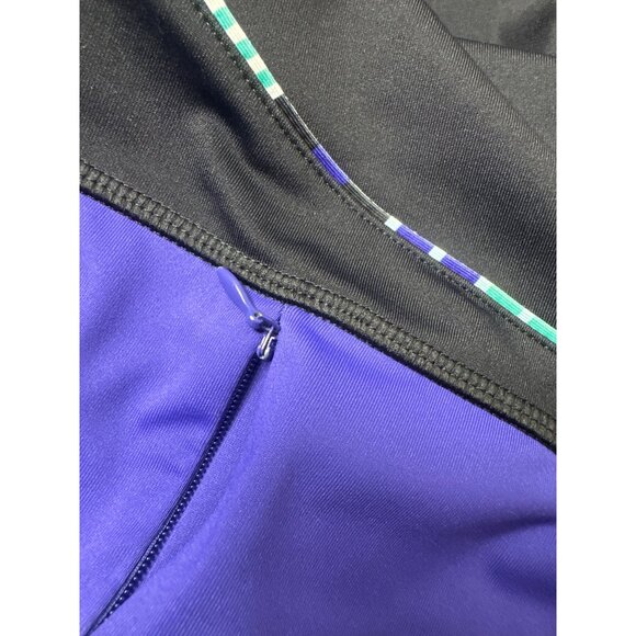 Fila Sport Performance Womens Athletic Leggings Large Black & Blue Workout - Picture 5 of 7